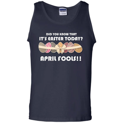 Did You Know That It_s Easter Today April Fools Easter Holiday T-shirt Navy