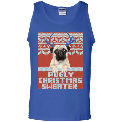 Dog Lovers T-shirt Pugly Christmas Sweater Royal