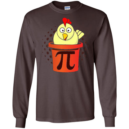 Chicken Pot Pi Funny Math T-shirt Dark Chocolate
