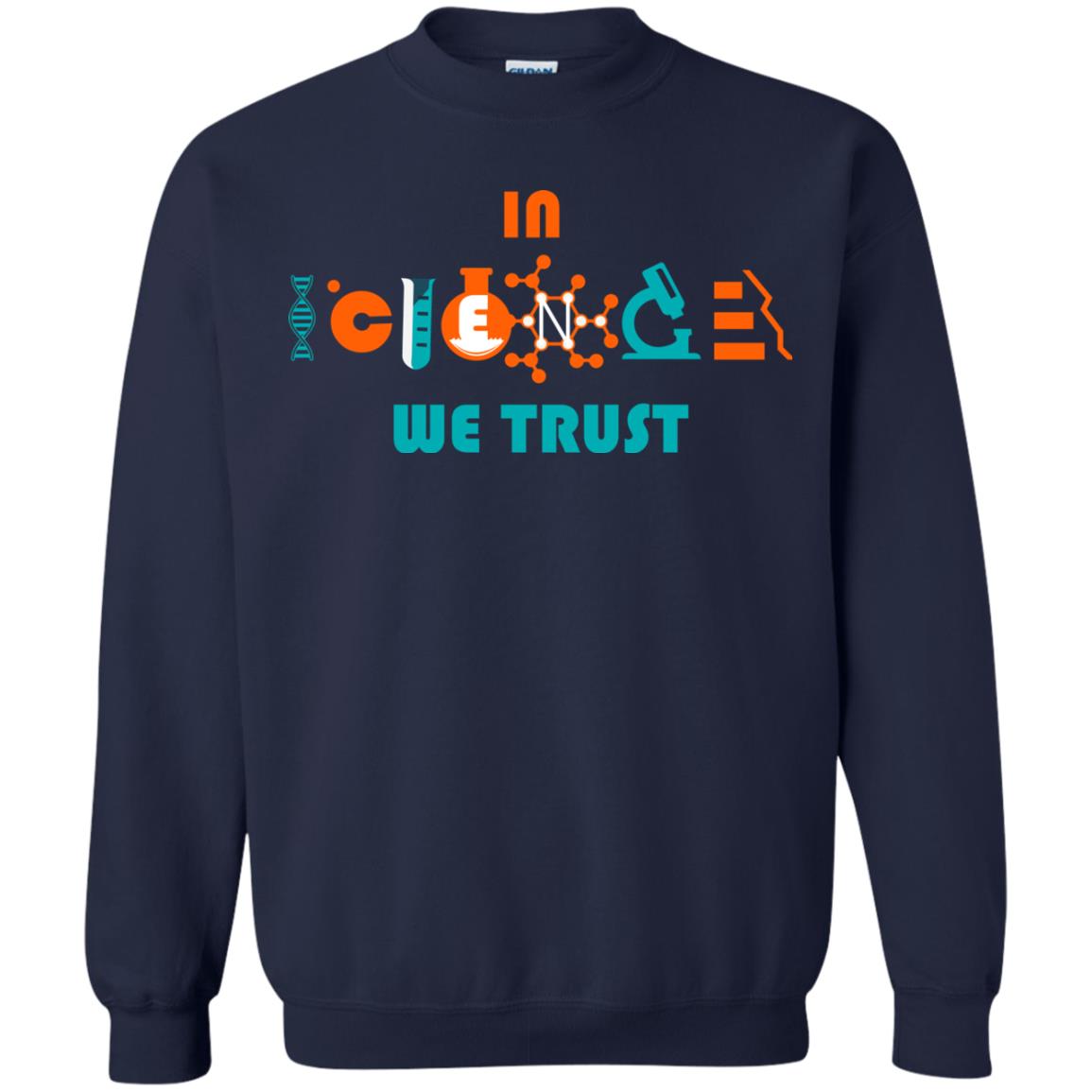 Scientist T-shirt In Science We Trust Navy