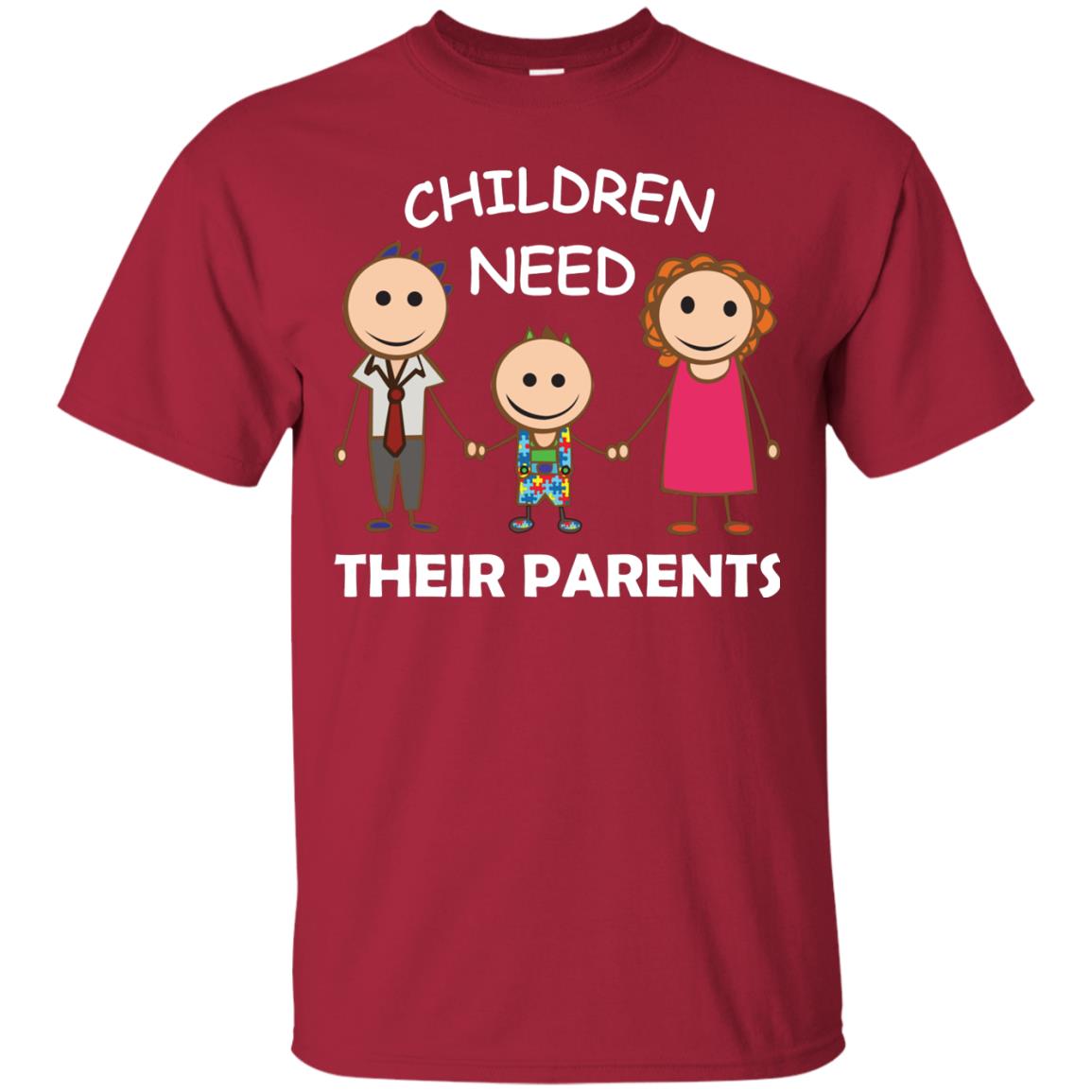 Children Need Their Parents End Separation Family Shirt Cardinal