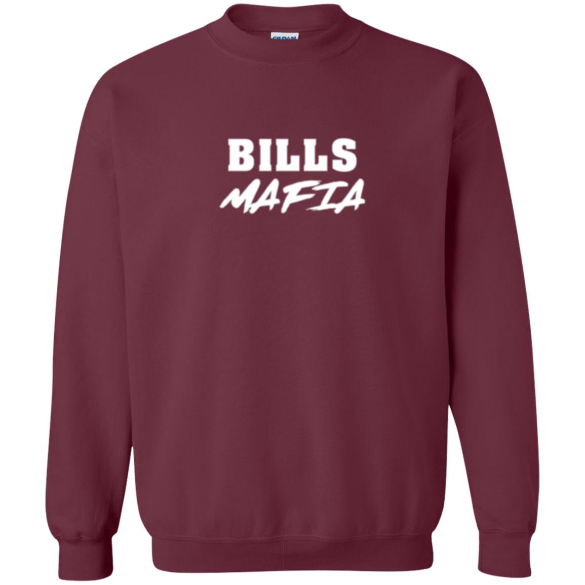 Football Lovers T-shirt Bills Mafia Buffalo Maroon