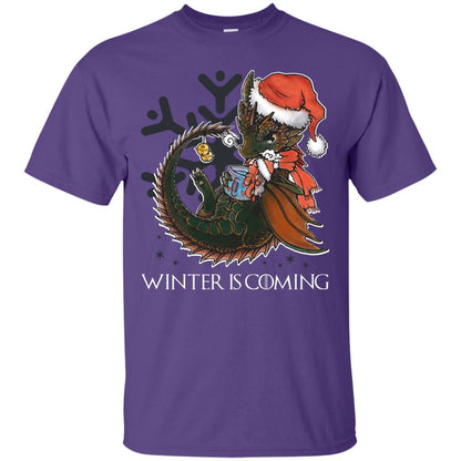 Winter Is Coming Christmas Shirt Purple
