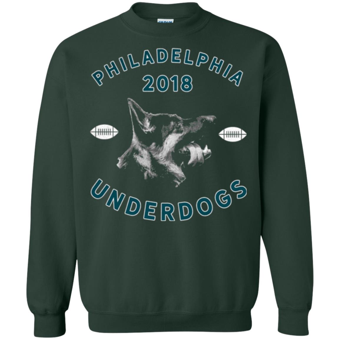 Dog Lover T-shirt Philly Philadelphia Underdogs Lii Game Day Forest Green