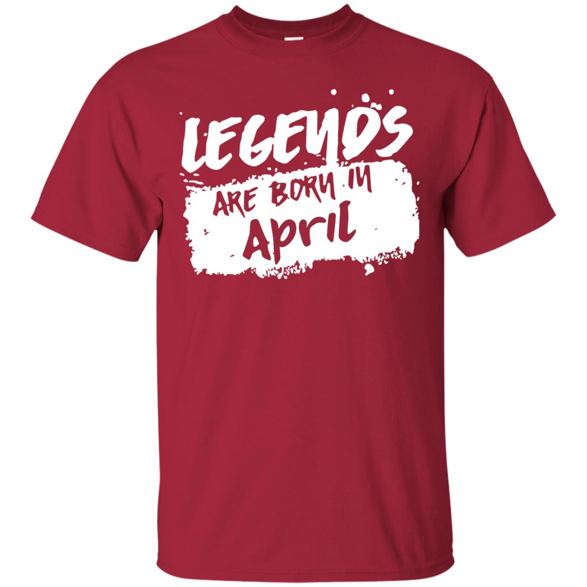 April Birthday Shirt Legends Are Born In April Cardinal