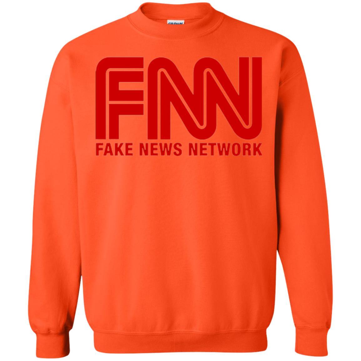 Anti Trump T-shirt Fnn Fake News Network T-shirt Orange