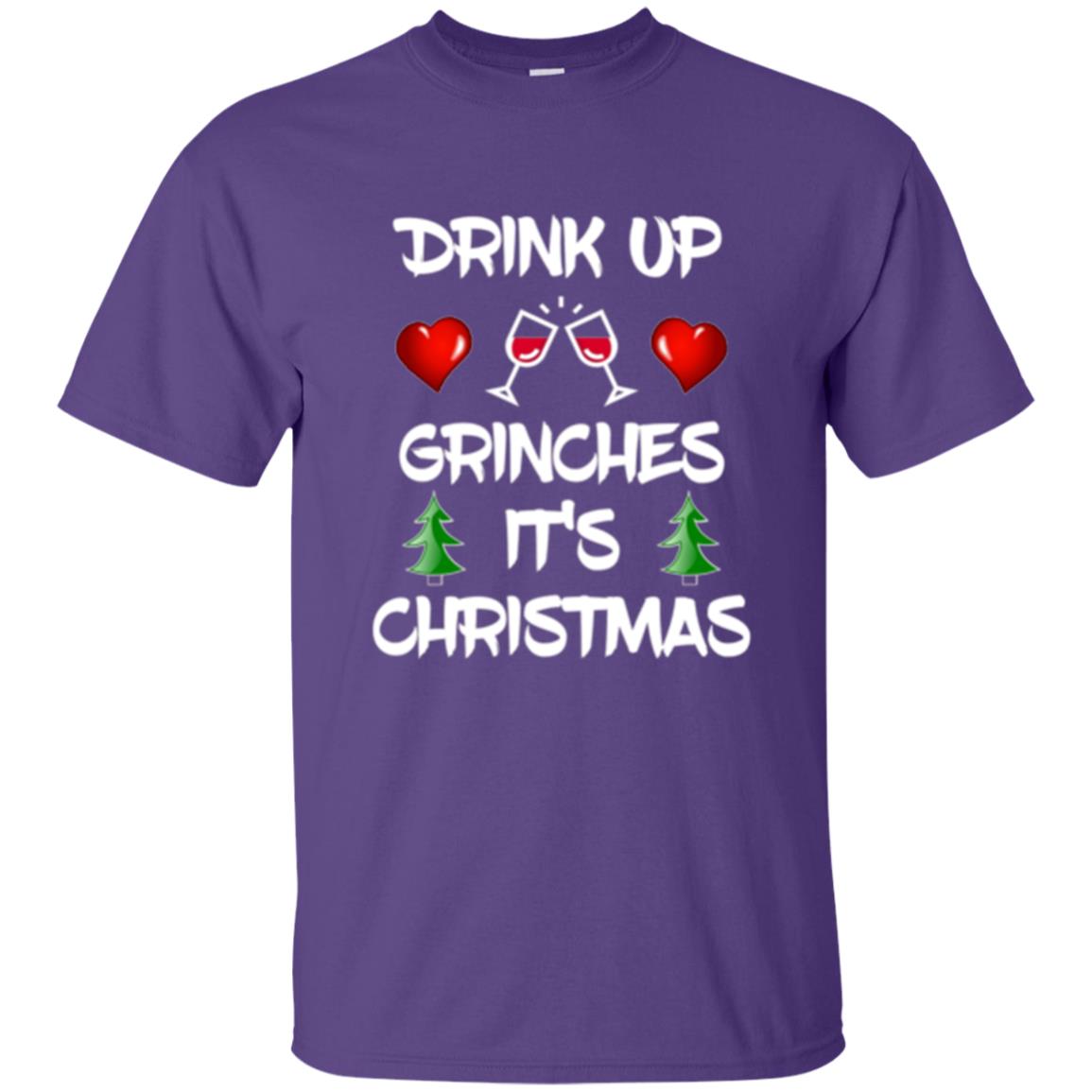 Christmas T-shirt Drink Up Grinches It_s Christmas Purple