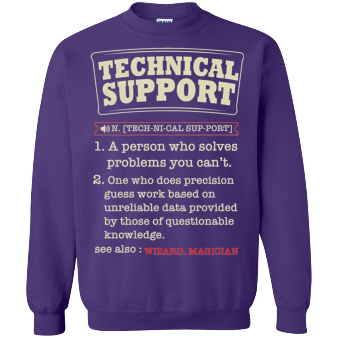 Computer Nerd T-shirt Technical Support Definition T-shirt Purple