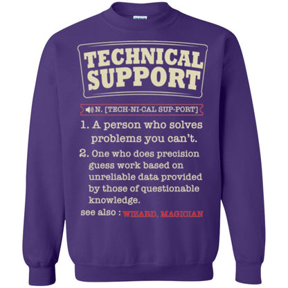 Computer Nerd T-shirt Technical Support Definition T-shirt Purple