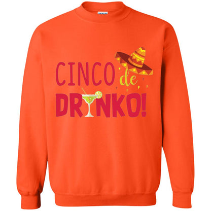 Cinco De Drinko Cinco Mayo 2018 Drinking T-shirt Orange