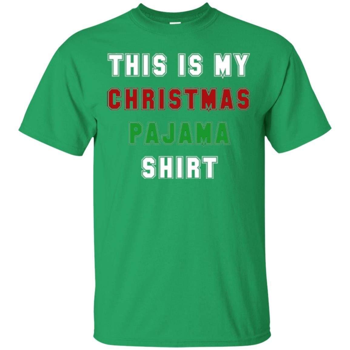 Christmas T-shirt This Is My Christmas Pajama Irish Green
