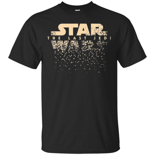 Star Wars Last Jedi Disintegrated Logo Graphic T-shirt Black