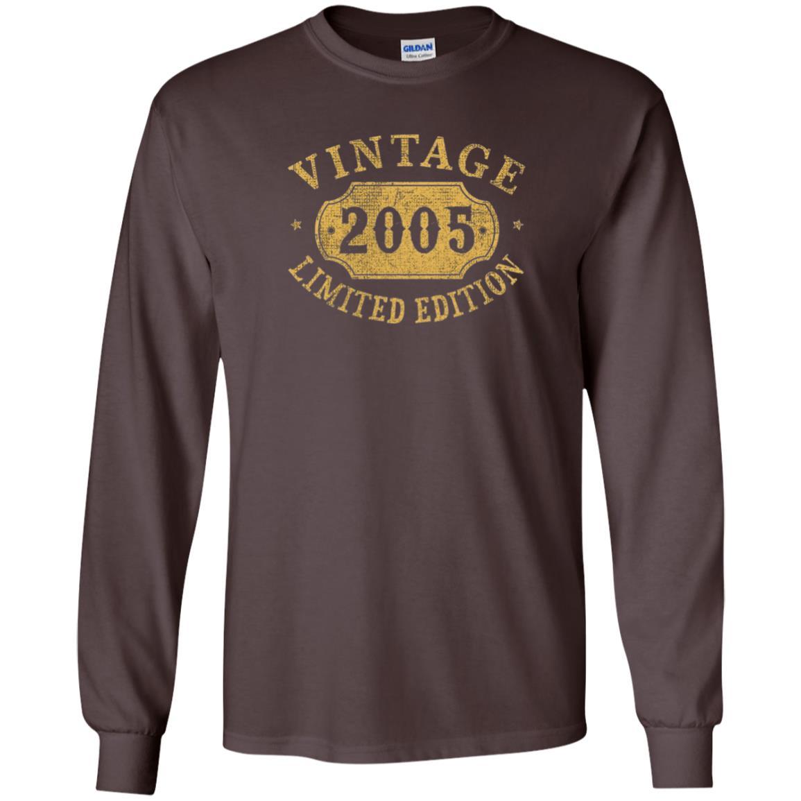 Brithday T-shirt Vintage 2005 Limited Edition Dark Chocolate