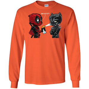 Deadpool Black Panther Bad Kitty Film Lover T-shirt