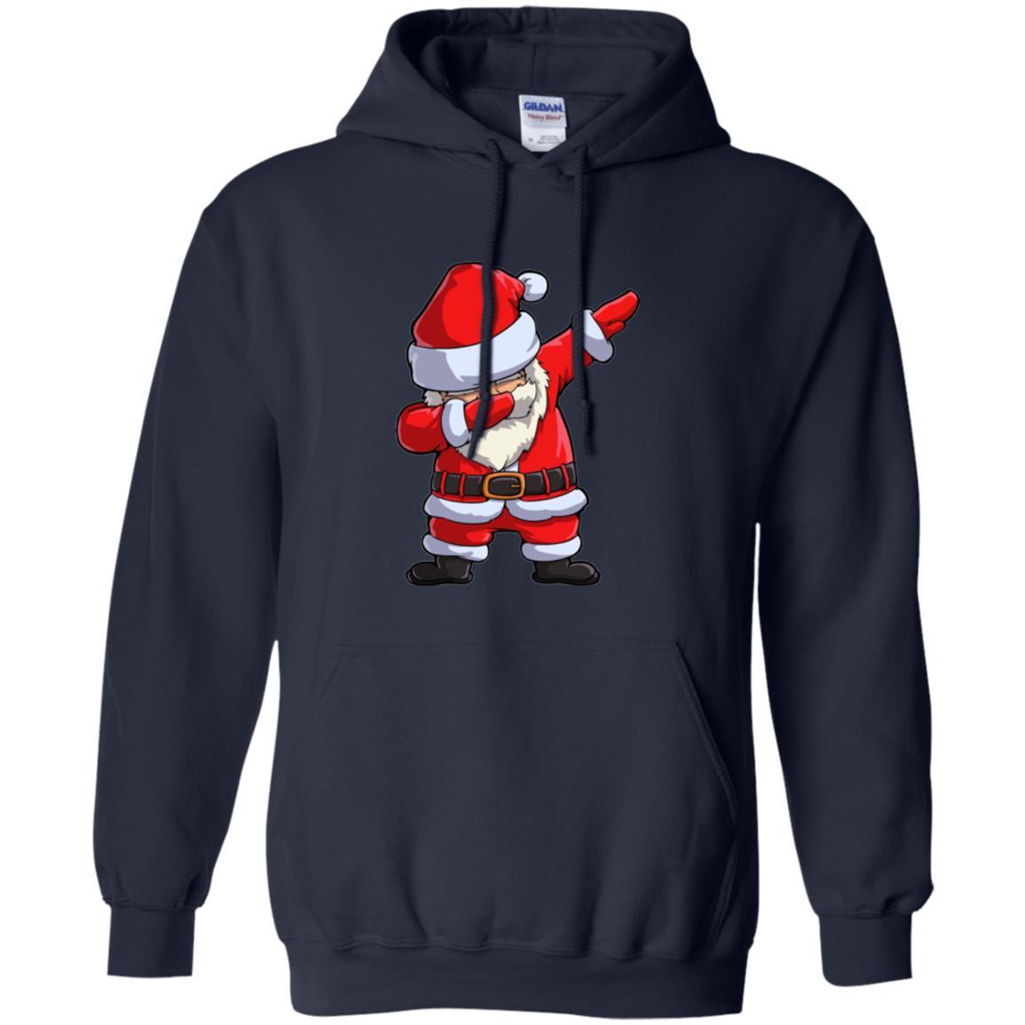 Christmas T-shirt Dabbing Santa Claus Navy