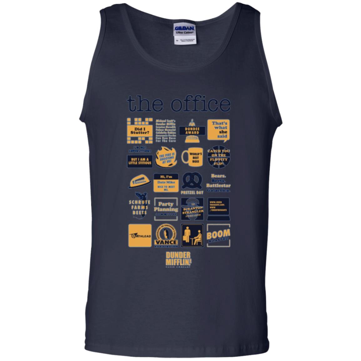 The Office Quote Mash-up Funny Official T-shirt Navy