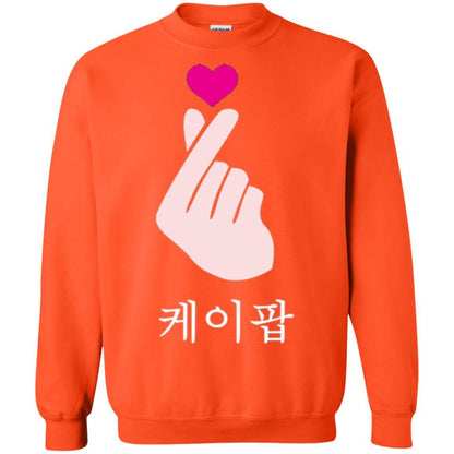 K-pop T-shirt Hand Symbol Cute Korean Music Orange