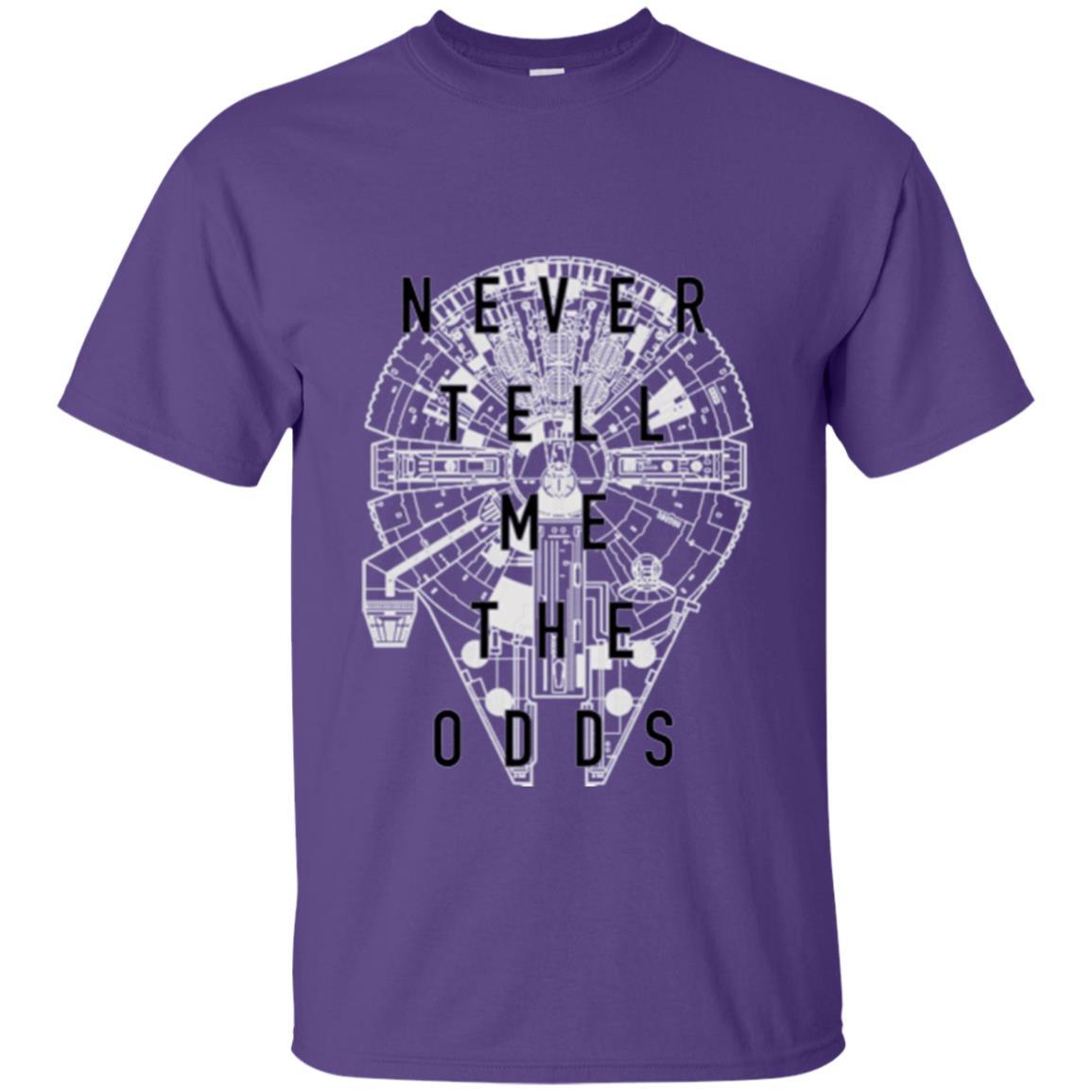 Film T-shirt Falcon Never Tell Me The Odds T-shirt Purple