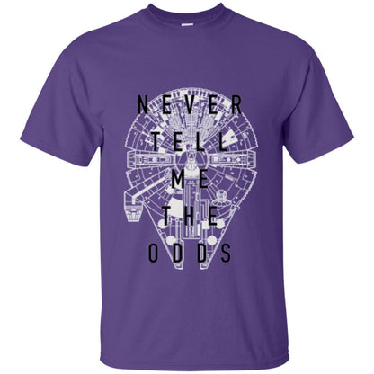 Film T-shirt Falcon Never Tell Me The Odds T-shirt Purple