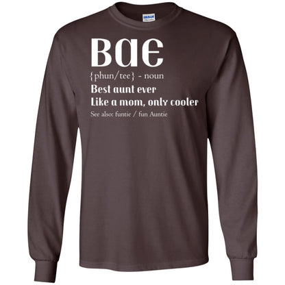 Bae Best Aunt Ever Shirt Dark Chocolate