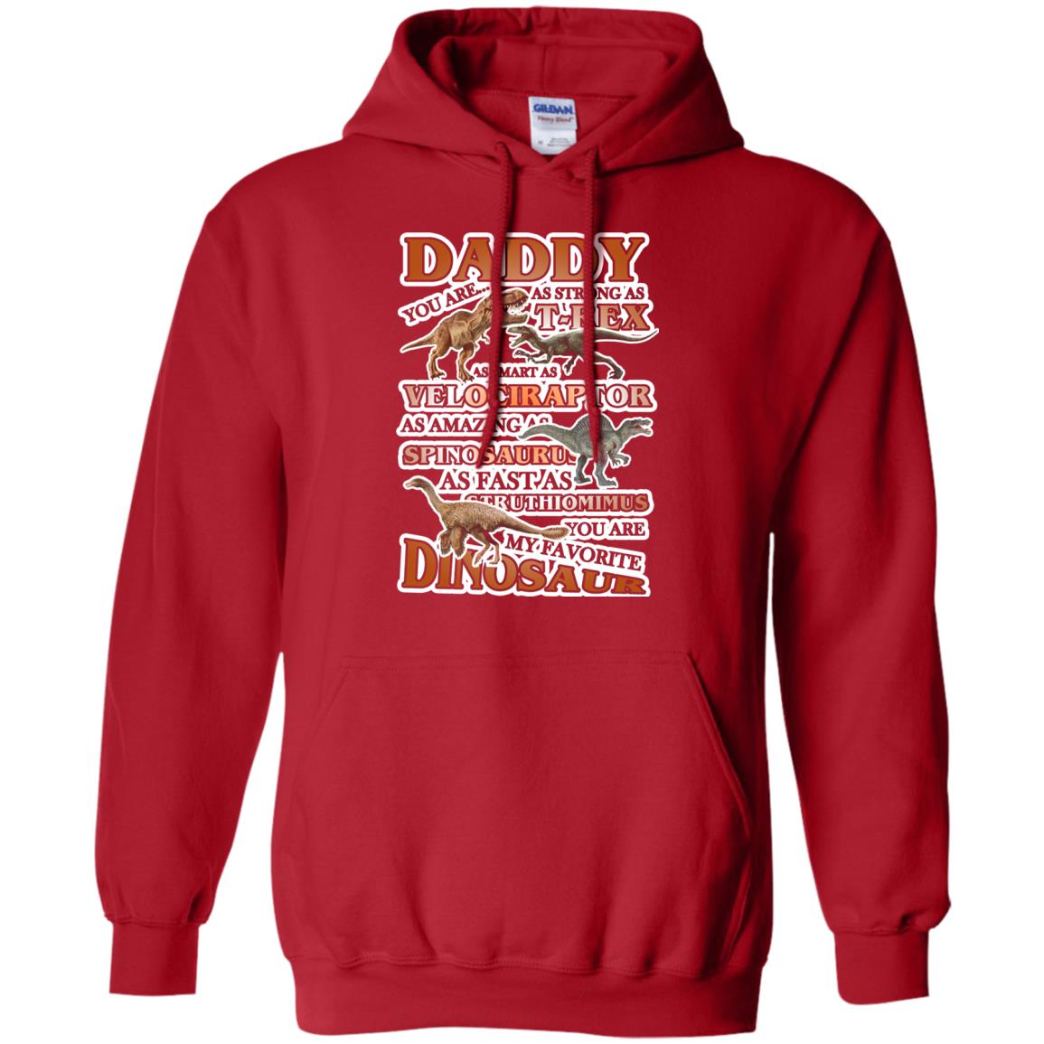 Daddy You Are My Favorite Dinosaur Shirt For Kids Red
