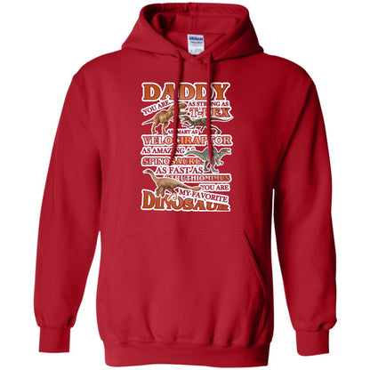 Daddy You Are My Favorite Dinosaur Shirt For Kids Red