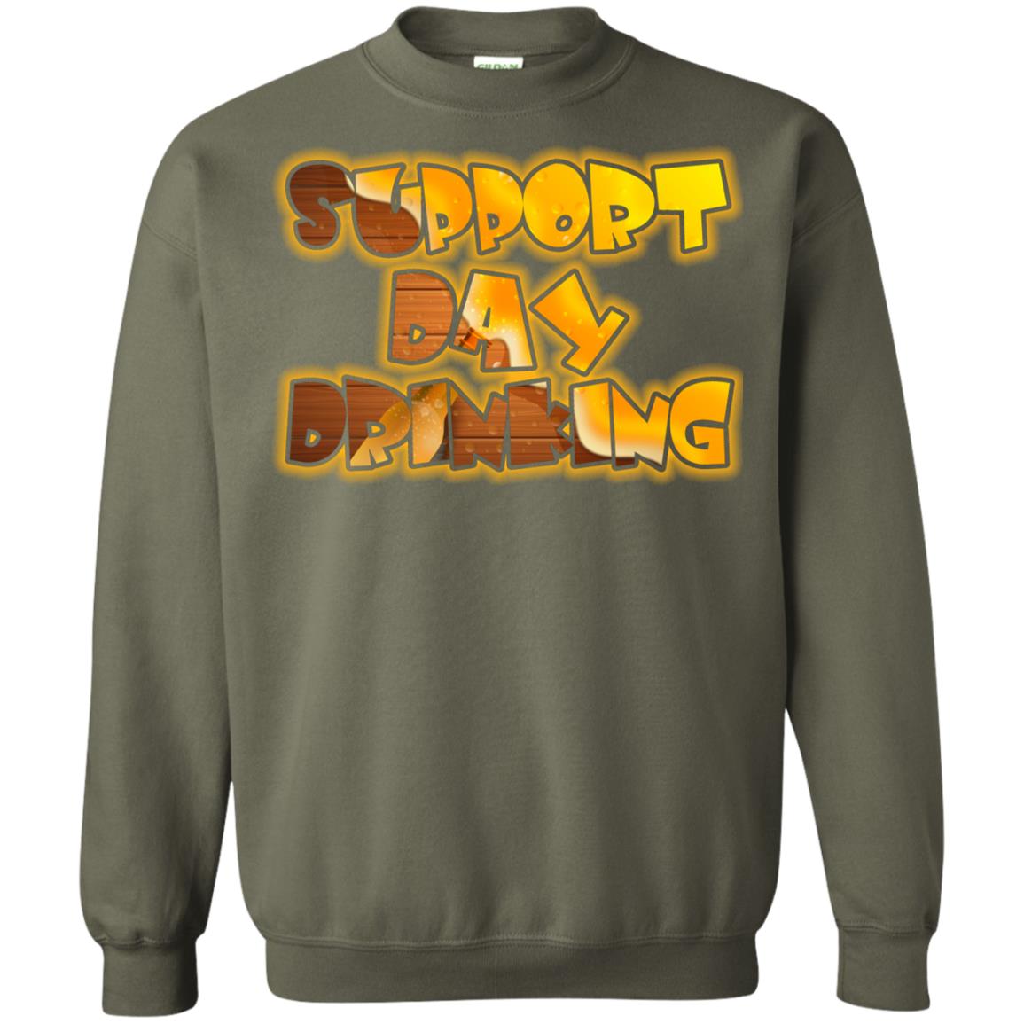 Saint Patrick's Day T-shirt Support Day Drinking Military Green