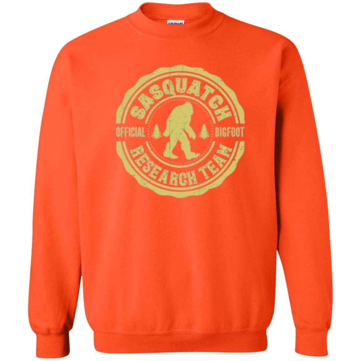 Squatchin Gone T-shirt Finding Sasquatch Bigfoot Research Team Orange