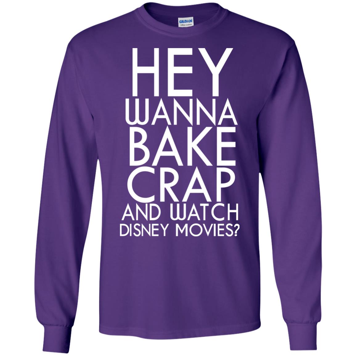 Hey Wanna Bake Crap And Wacth Disney Movie Purple