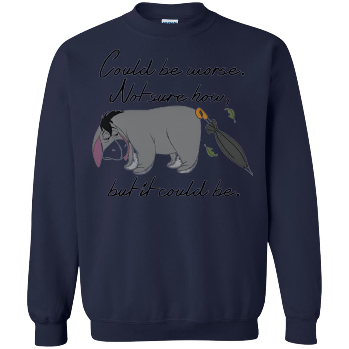 Cartoon T-shirt Could Be Worse Not Sure How But It Could Be Navy