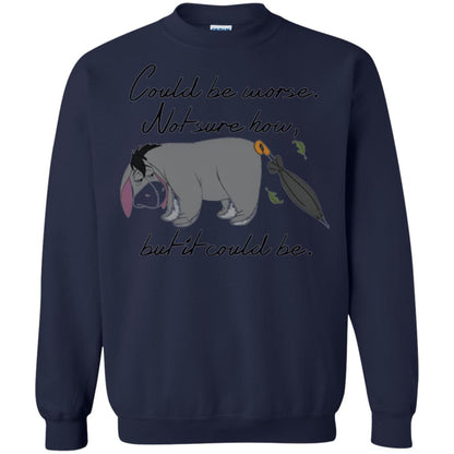 Cartoon T-shirt Could Be Worse Not Sure How But It Could Be Navy