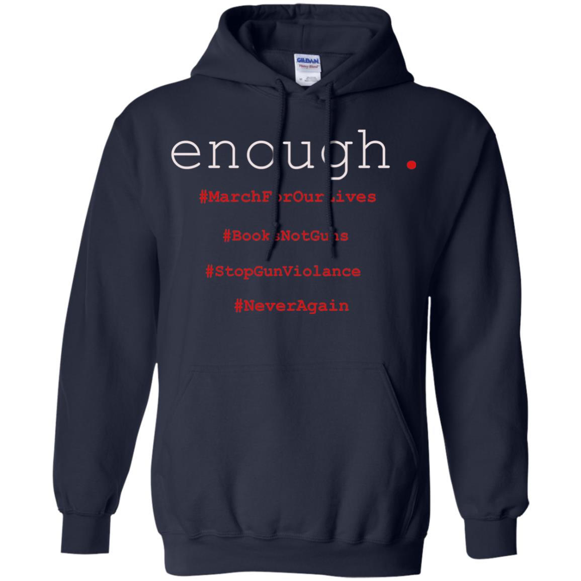 Enough Is Enough March For Our Lives T-shirt Navy