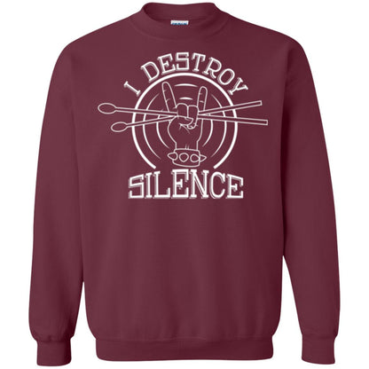 Drummer T-shirt I Destroy Silence Maroon