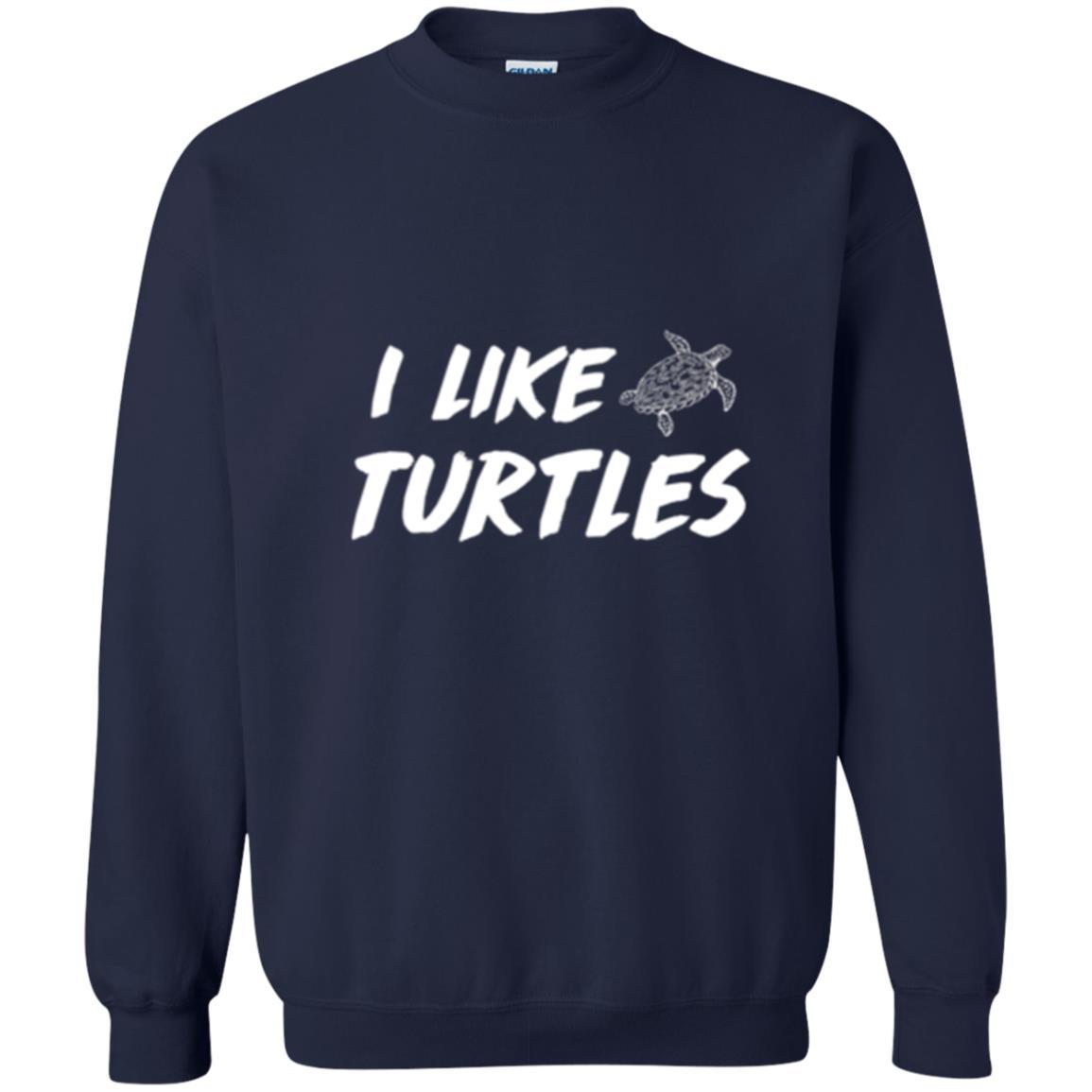 Turtle Lover T-shirt I Like Turtles Navy