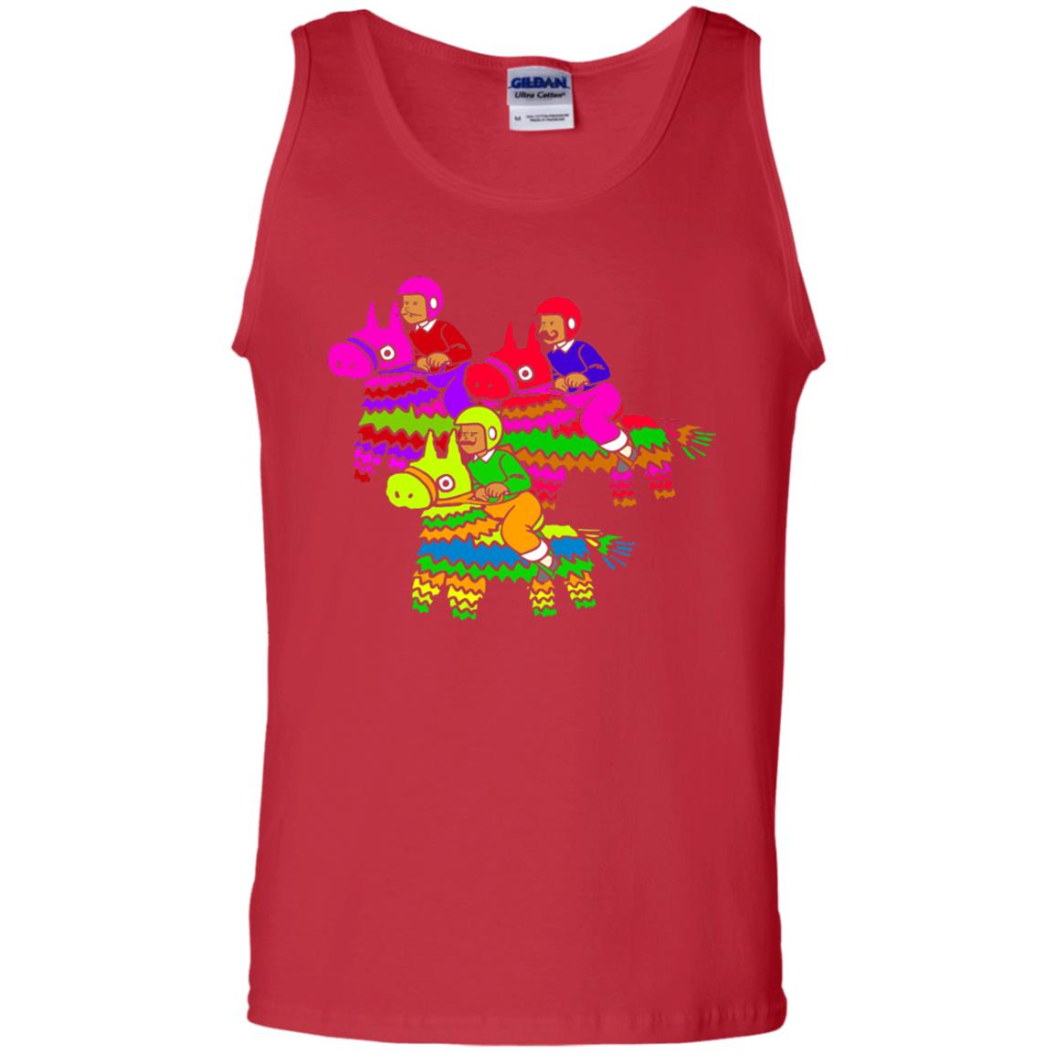 Cinco De Derby Pinata Jockeys Horse Race T-shirt Red