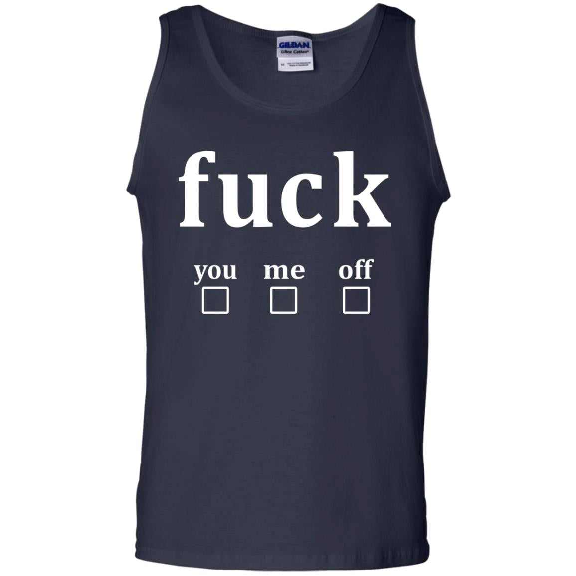 Fuck You Me Off Shirt Navy