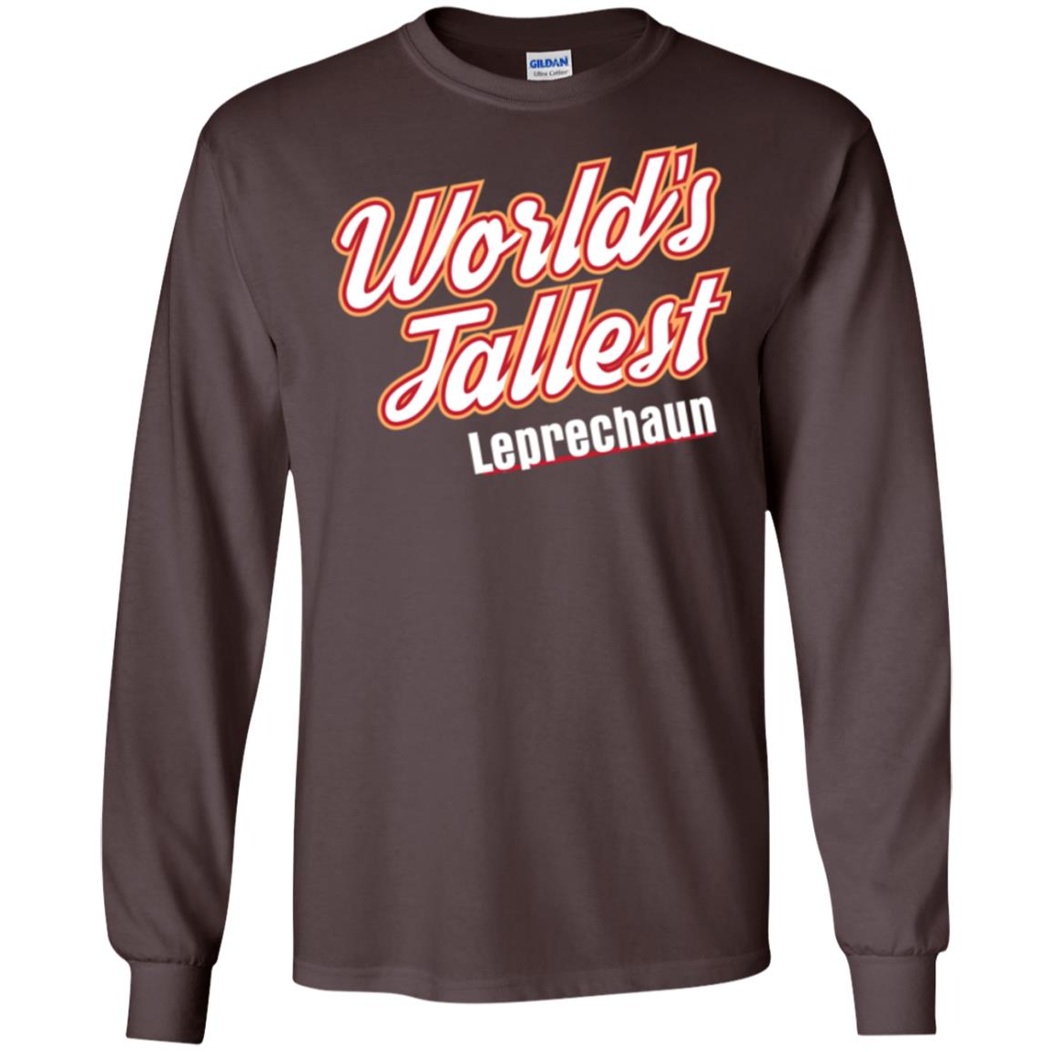St. Patrick's Day T-shirt World's Tallest Leprechaun Dark Chocolate