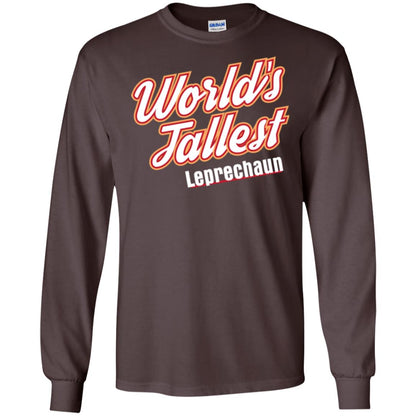 St. Patrick's Day T-shirt World's Tallest Leprechaun Dark Chocolate