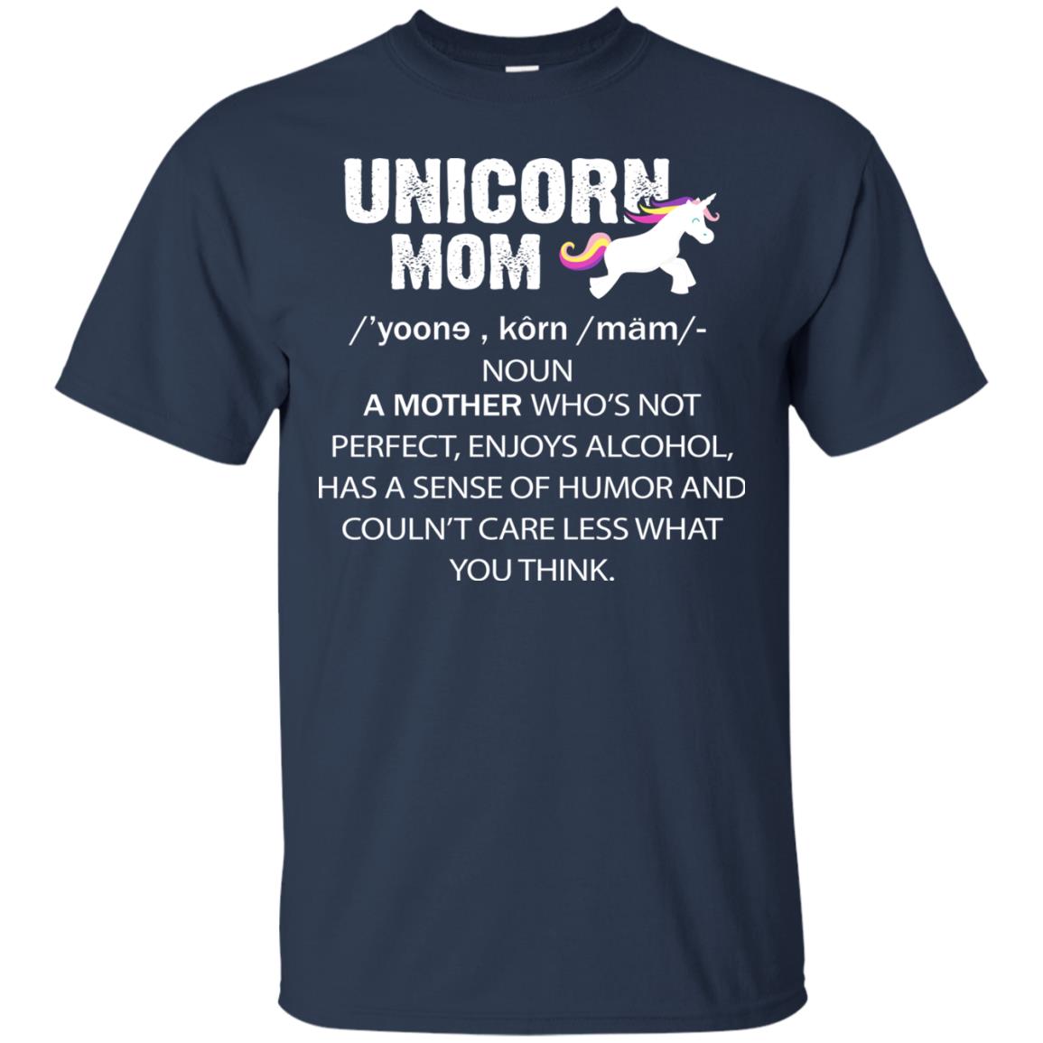 Unicorn Mom Shirt Navy
