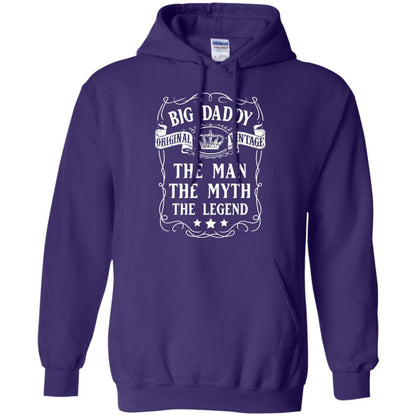 Big Daddy Original Vintage The Man Myth Legend Grandfather T-shirt Purple