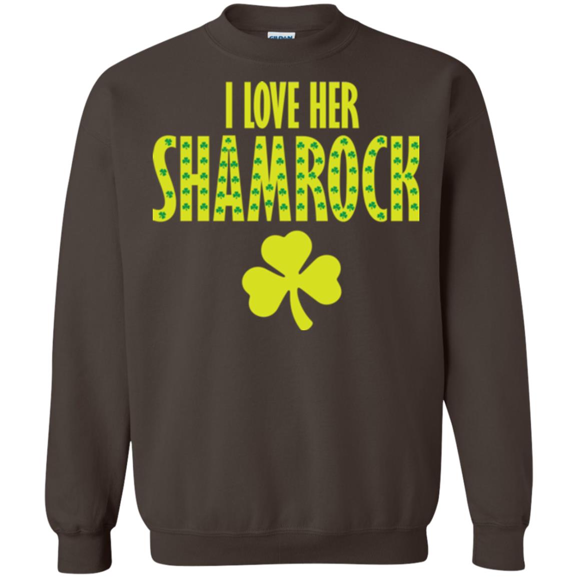 St. Patrick's Day T-shirt I Love Her Shamrock Dark Chocolate