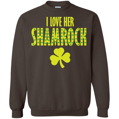 St. Patrick's Day T-shirt I Love Her Shamrock Dark Chocolate