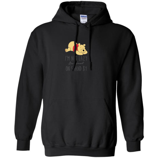 Cartoon T-shirt I'm Not Lazy I'm Just On Stand By Black