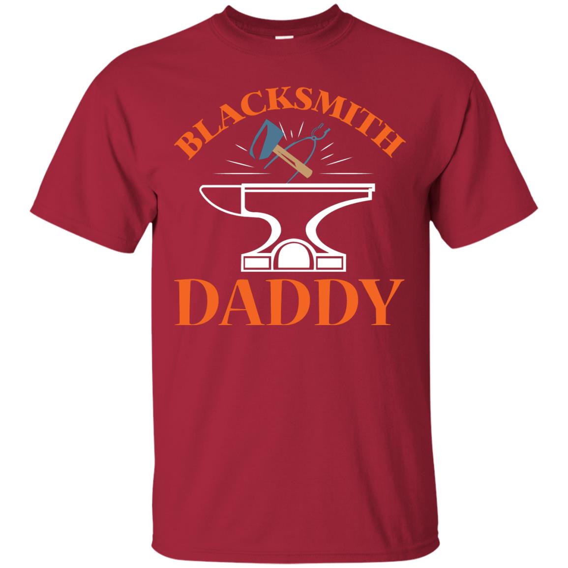 Blacksmith Daddy Happy Father's Day Shirt Cardinal