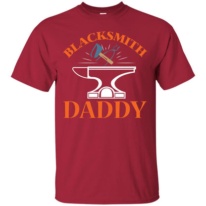 Blacksmith Daddy Happy Father's Day Shirt Cardinal