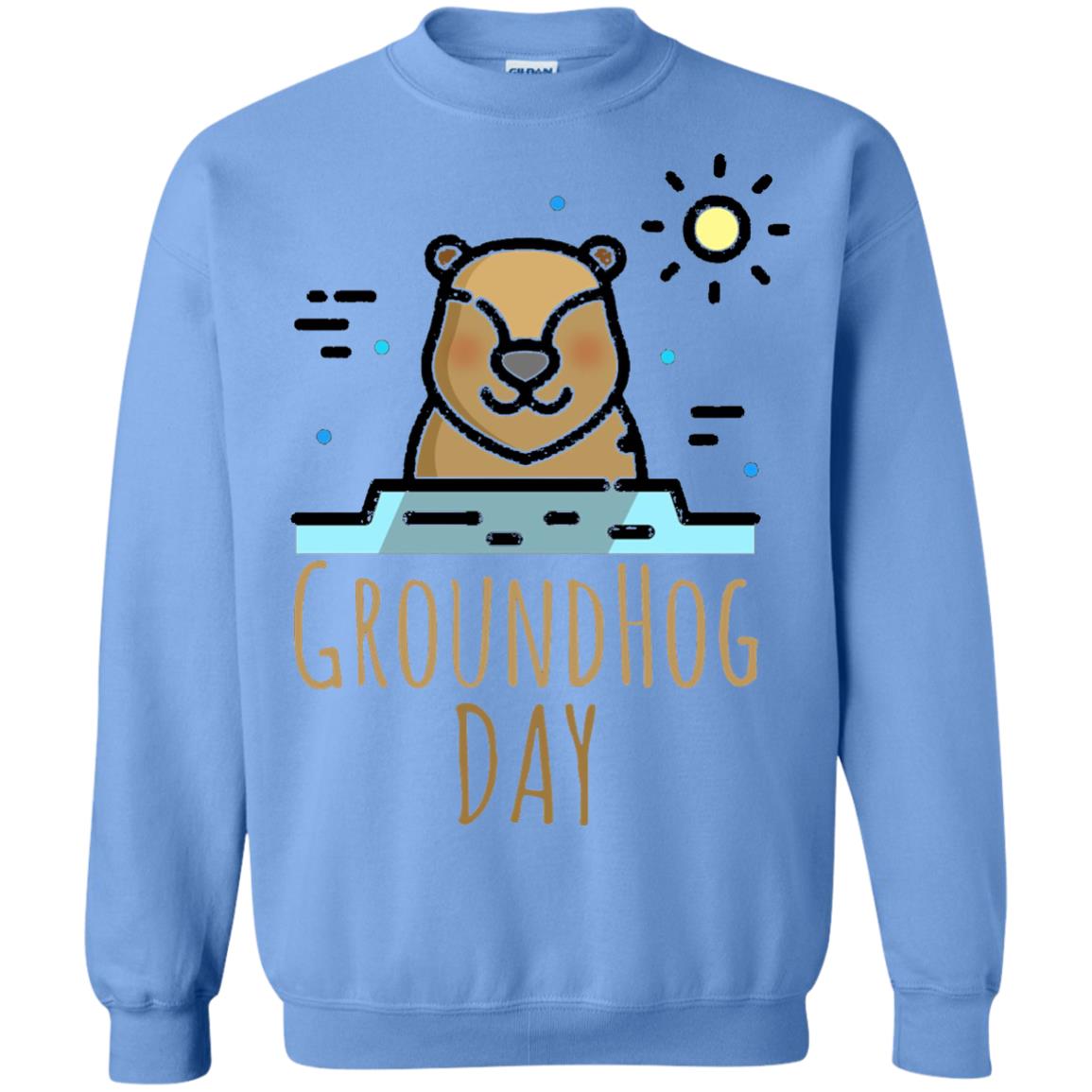 Happy Groundhog Day T-shirt Feb 2nd Carolina Blue