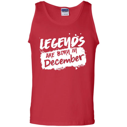 December Birthday Shirt Legends Are Born In December Red