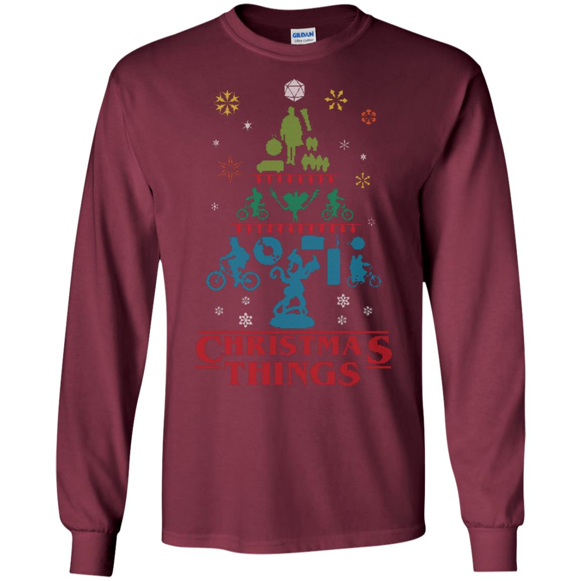 Christmas Things Shirts Maroon