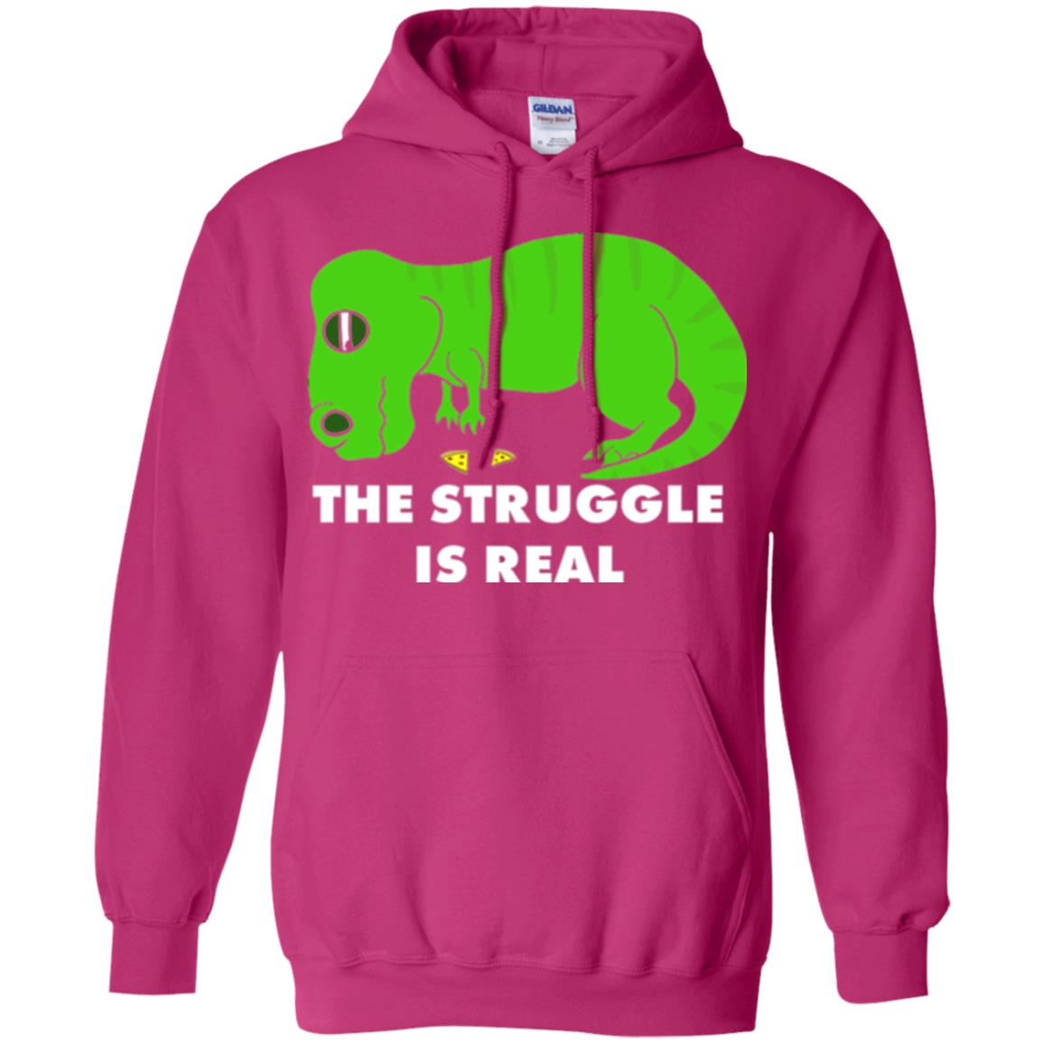 Funny Dinosaus T-shirt The Struggle Is Real Heliconia