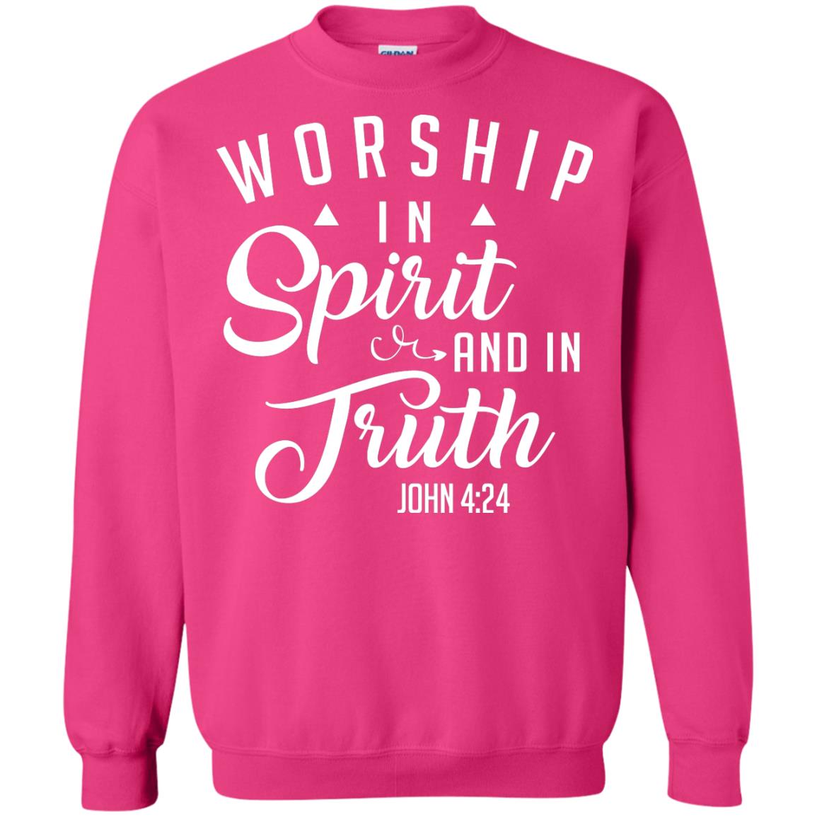 Christian T-shirt Worship In Spirit And In Truth Heliconia